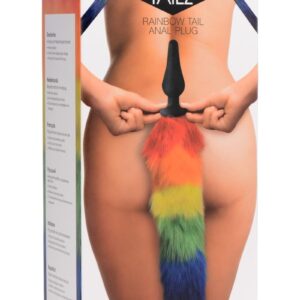 Tailz Rainbow Tail Silicone Butt Plug - Rainbow