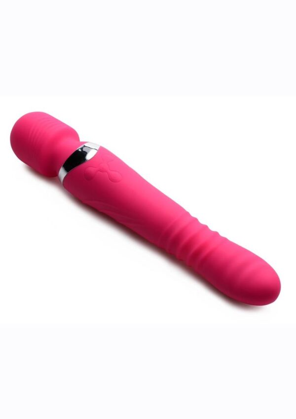 Inmi Ultra Thrust-Her Thrusting and Vibrating Silicone Wand Massager - Pink - Image 2
