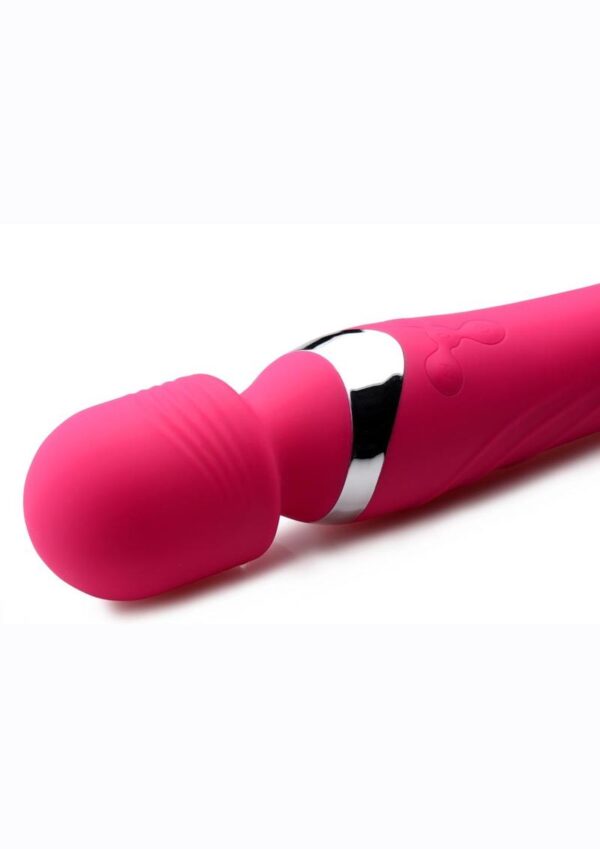 Inmi Ultra Thrust-Her Thrusting and Vibrating Silicone Wand Massager - Pink - Image 3