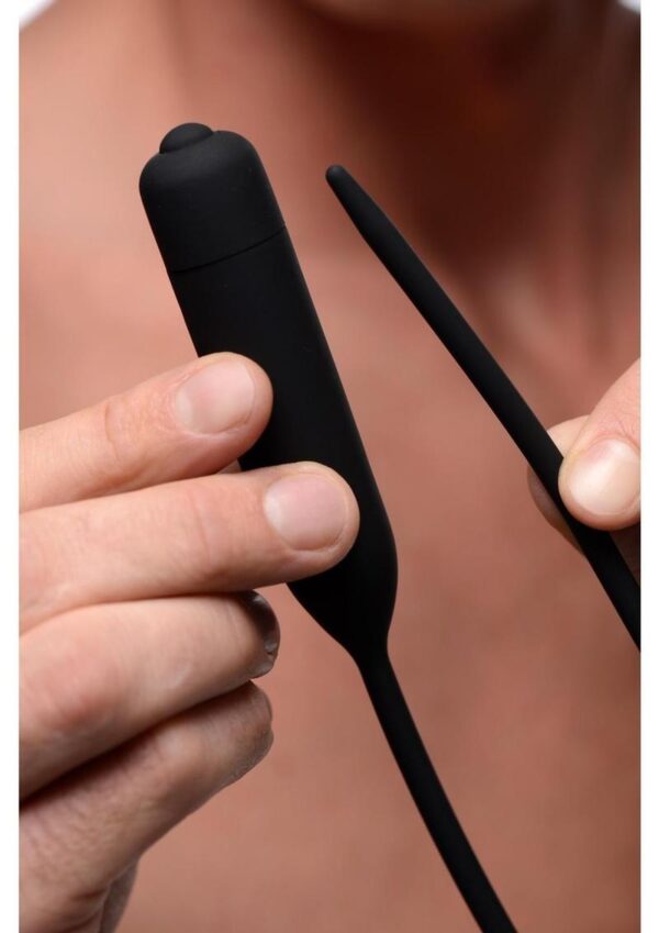 Master Series Cadence Extreme Vibrating Silicone Sound - Black - Image 4