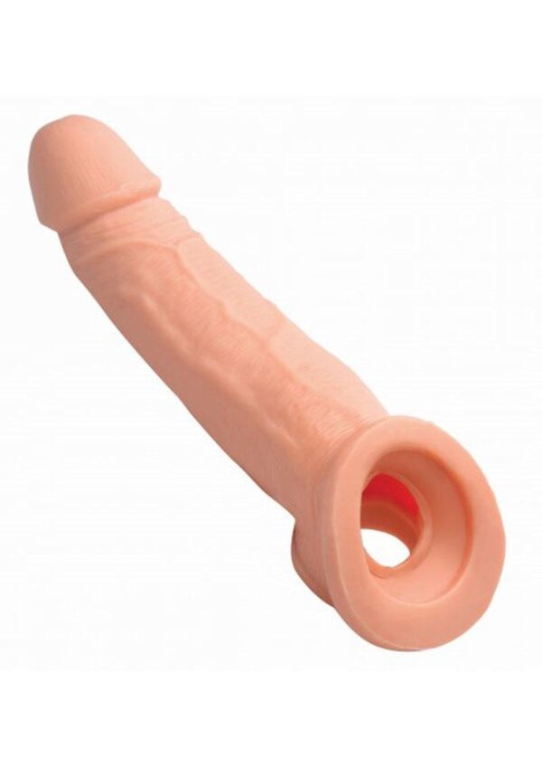 Size Matters Penis Extender Sleeve Realistic 2in - Vanilla - Image 2