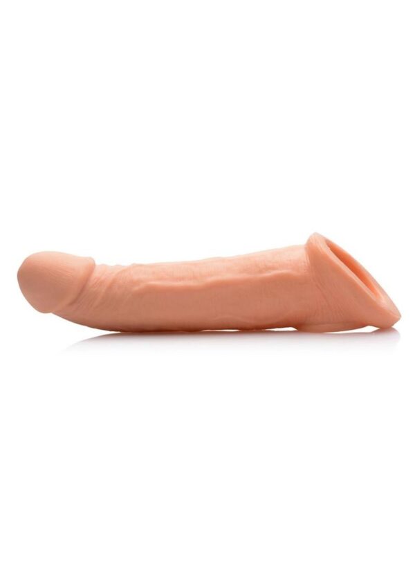 Size Matters Penis Extender Sleeve Realistic 2in - Vanilla - Image 3