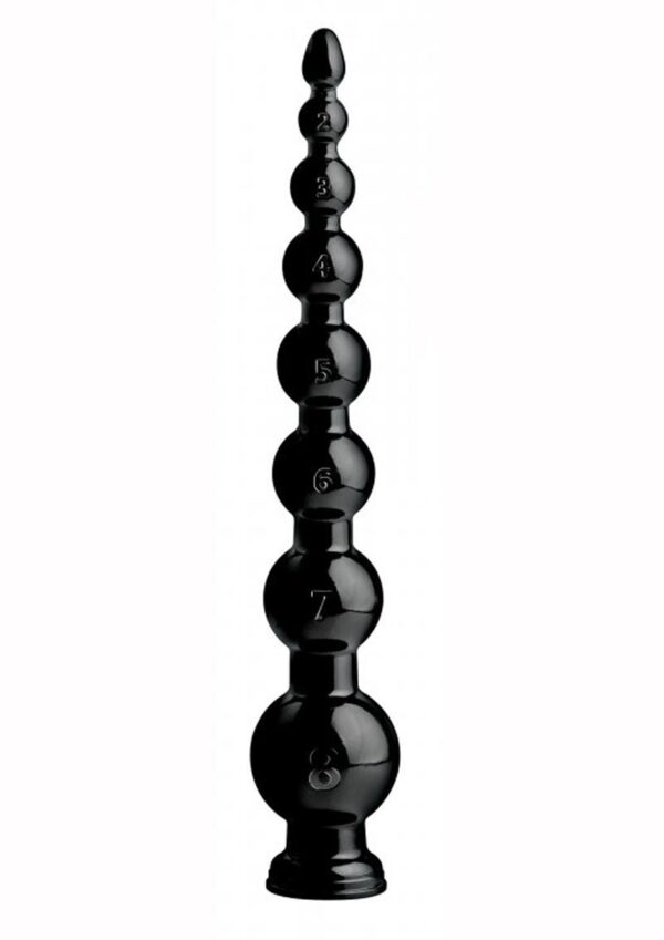 Hosed Graduated Beaded Hose - 19in Long - Black - Image 2