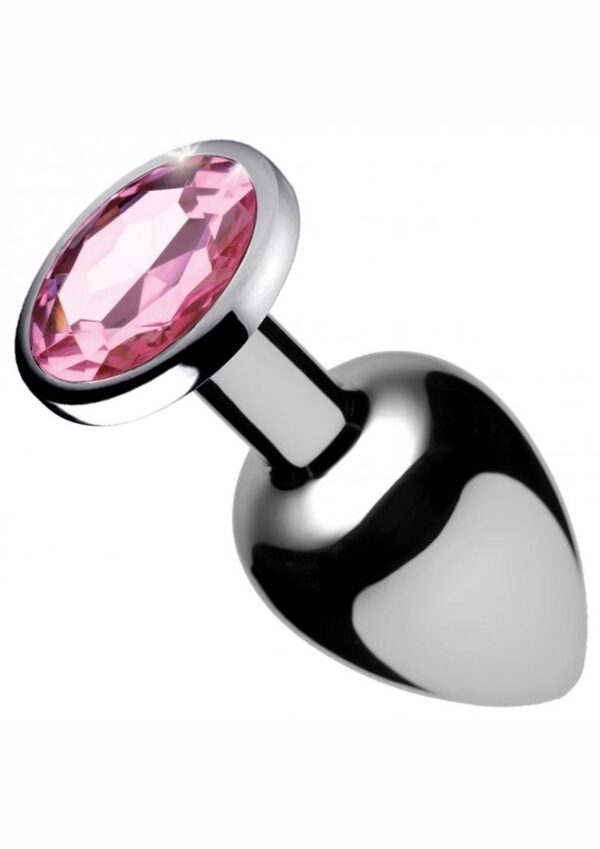 Booty Sparks Pink Gem Small Anal Plug - Pink - Image 2