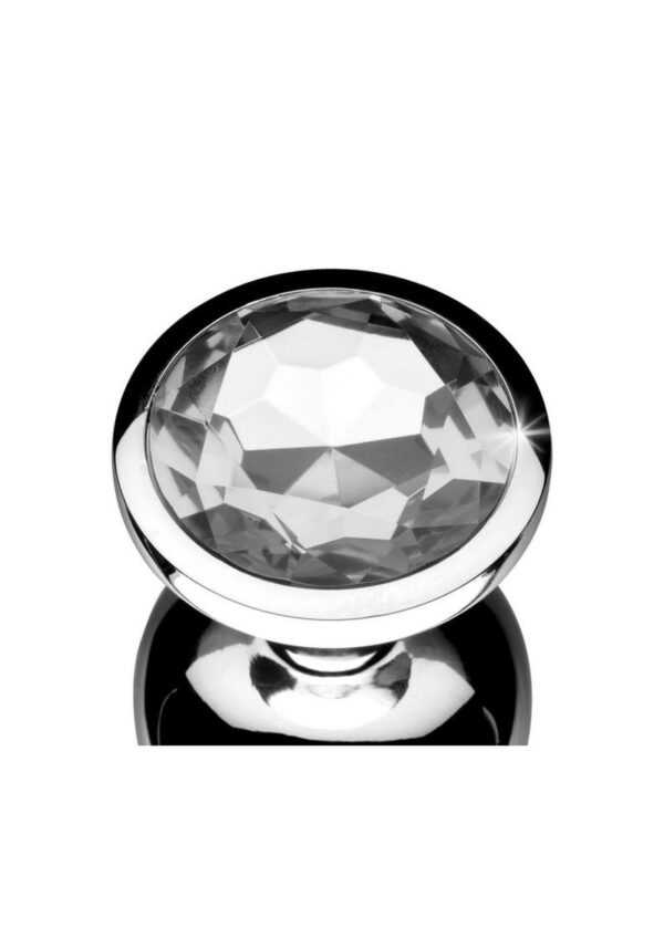 Booty Sparks Clear Gem Large Anal Plug - Clear - Image 3