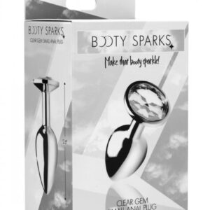 Booty Sparks Clear Gem Small Anal Plug - Clear
