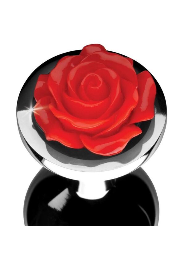 Booty Sparks Rose Anal Plug - Medium - Red - Image 3