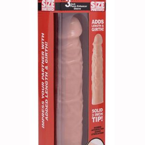 Size Matters Penis Extender Sleeve 3in - Vanila