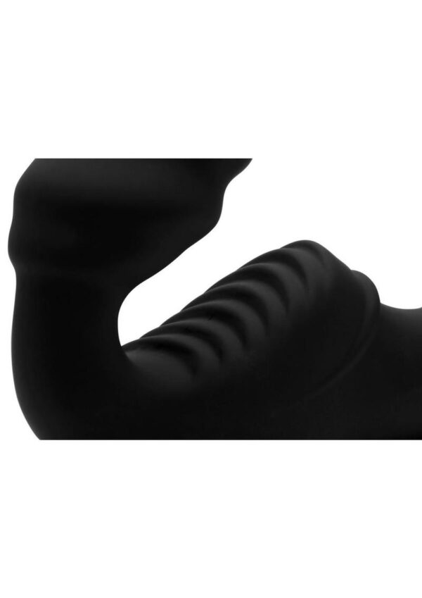 Strap U Pro Rider Rechargeable Silicone Strapless Strap-On with Remote Control - Black - Image 4