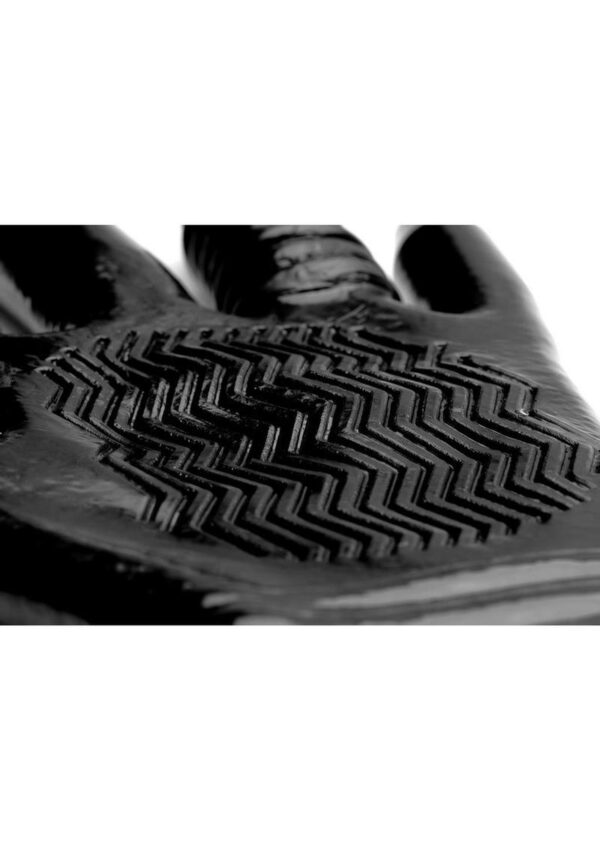 Master Series Pleasure Fister Textured Glove - Black - Image 3