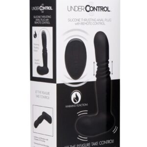 Under Control Rechargeable Silicone Thrusting Anal Plug with Remote Control