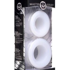 Master Series Stretch Master 2 Piece Training Silicone Ass Grommet Set - White