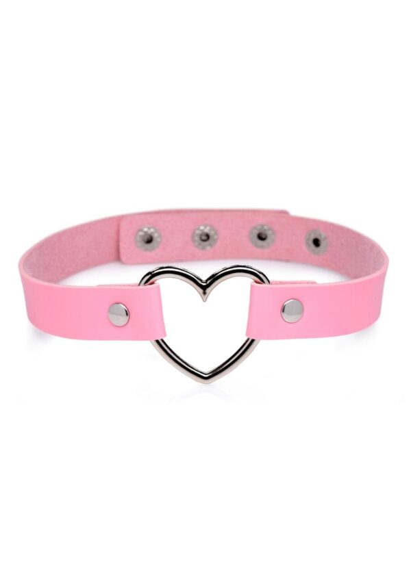 Master Series Heart Choker Necklace - Pink - Image 2