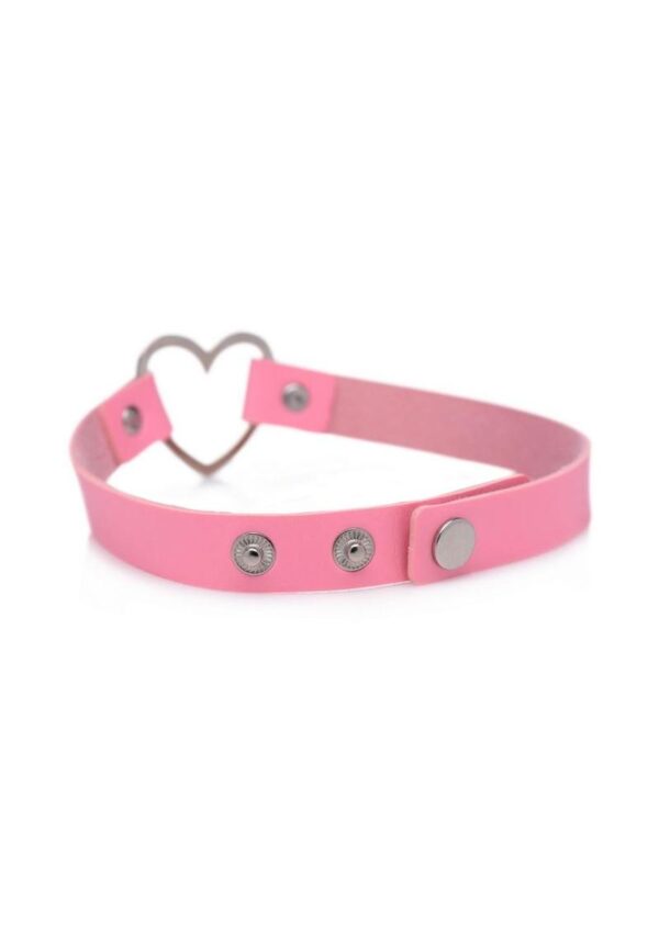 Master Series Heart Choker Necklace - Pink - Image 4