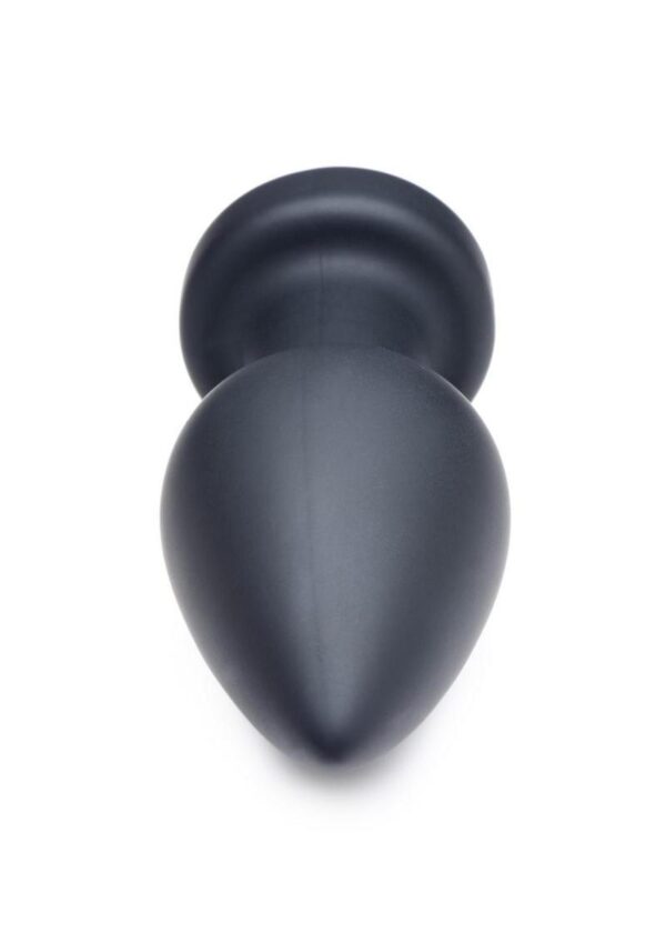 Booty Sparks Silicone Vibrating LED Plug - Large - Black - Image 3