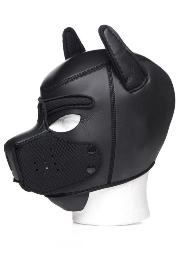 Master Series Neoprene Puppy Hood - Black - Image 3