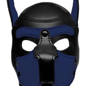Master Series Neoprene Puppy Hood - Black and Blue