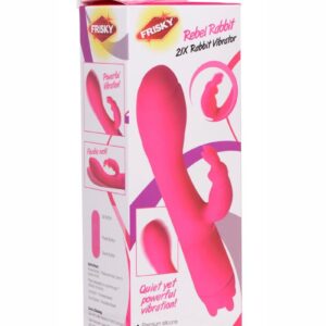 Frisky Rebel Rabbit 21X Rabbit Vibrator - Pink