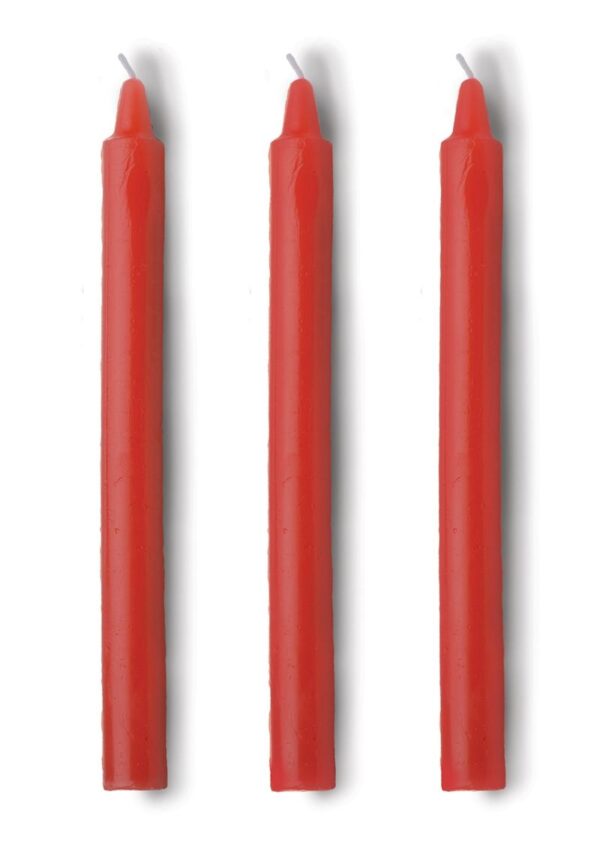 Master Series Fire Sticks Fetish Drip Candles (set of 3) - Red - Image 2