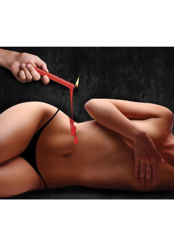 Master Series Fire Sticks Fetish Drip Candles (set of 3) - Red - Image 4