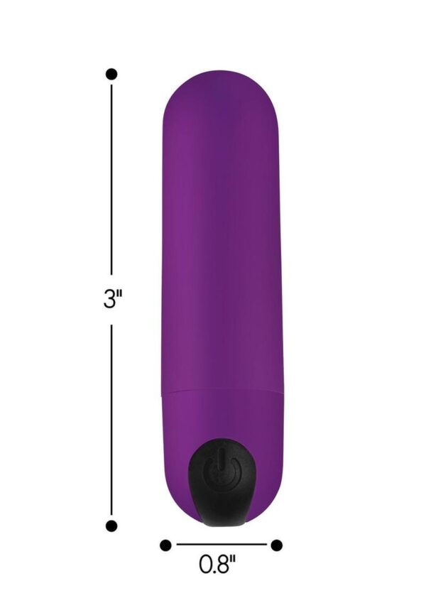 Bang! Vibrating Bullet with Remote Control - Purple - Image 4