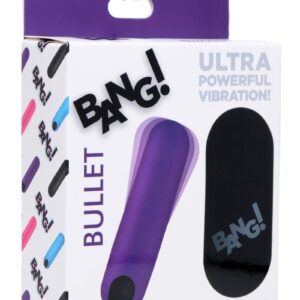 Bang! Vibrating Bullet with Remote Control - Purple
