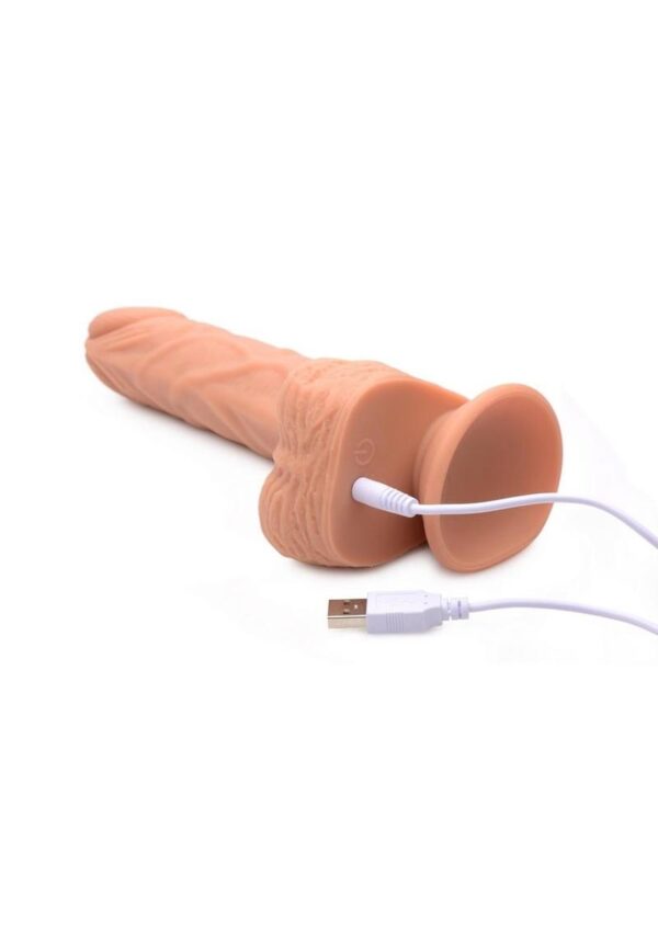 Strap U Groove Harness Set Silicone Vibrating and Rotating Dildo with Remote Control and Harness - Image 3