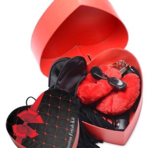 Frisky Passion Fetish Kit 4pc - Red/Black