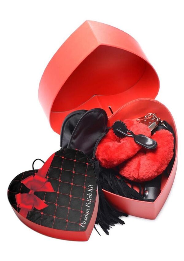 Frisky Passion Fetish Kit 4pc - Red/Black