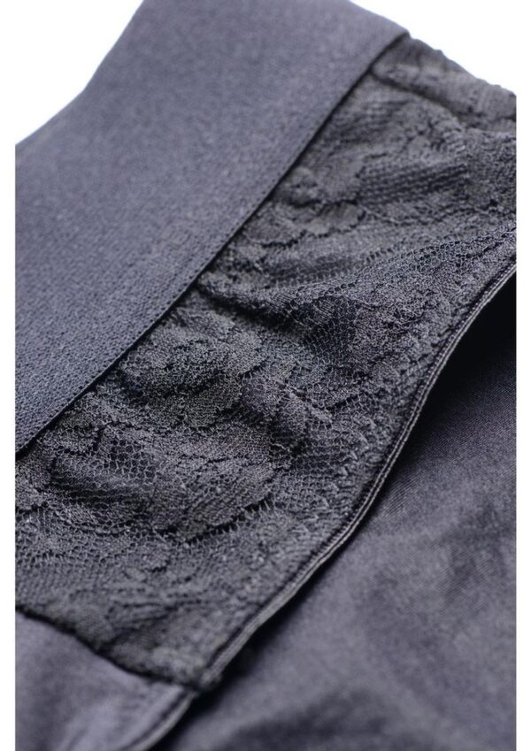 Strap U Lace Envy Black Crotchless Panty Harness - S/M - Black - Image 4
