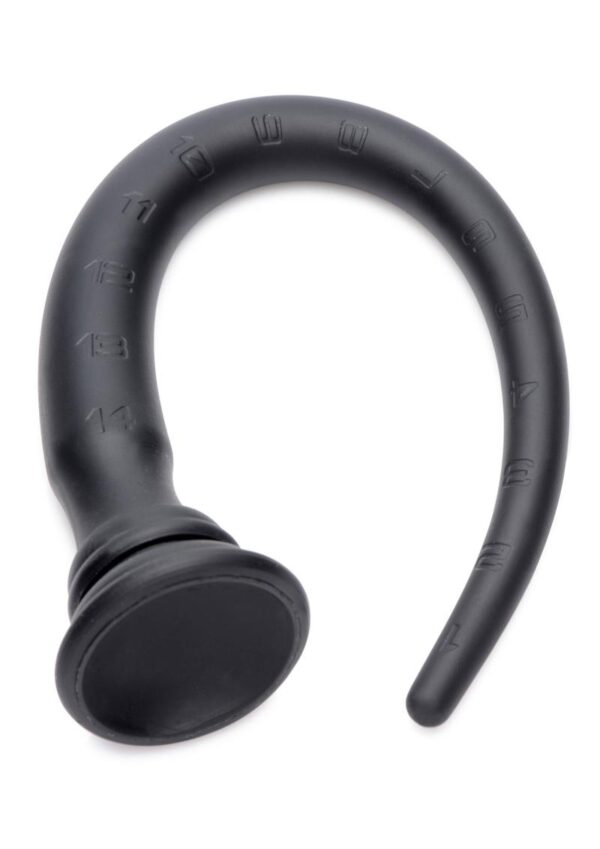 Hosed Tapered Silicone Hose Flexible Anal Play 15in - Black - Image 2