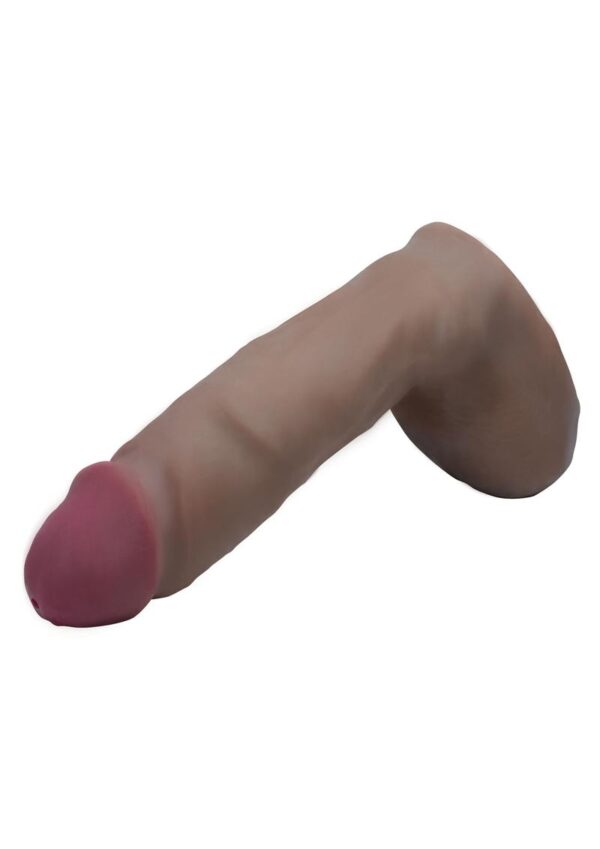 Loadz Dual Density Squirting Dildo 8in - Chocolate - Image 2