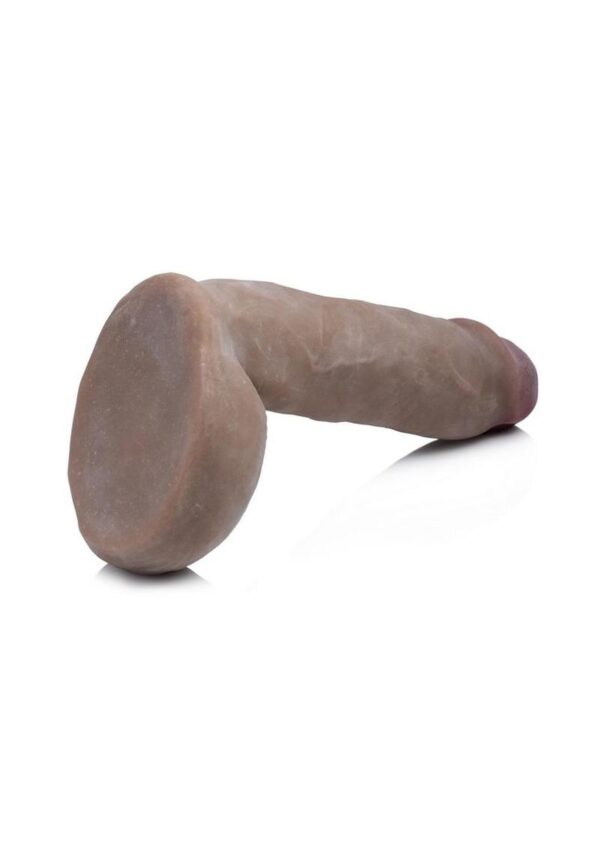 Loadz Dual Density Squirting Dildo 8in - Chocolate - Image 3
