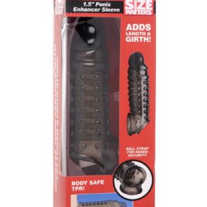 Size Matters Penis Enhancer Sleeve 1.5in - Smoke