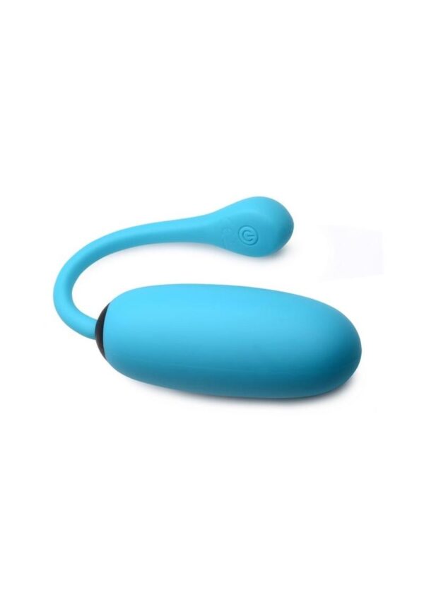 Bang! 28x Plush Silicone Rechargeable Egg with Remote Control - Blue - Image 3