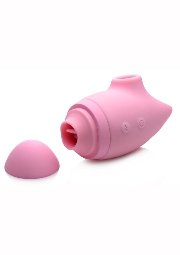 Inmi Shegasm Kitty Licker 5X Silicone Rechargeable Clit Stimulator - Pink - Image 2