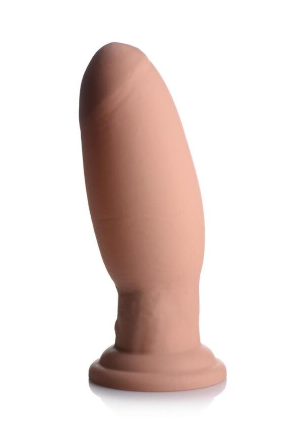 Swell 7X Inflatable and Vibrating Silicone Rechargeable Dildo with Remote Control 7in - Vanilla - Image 3