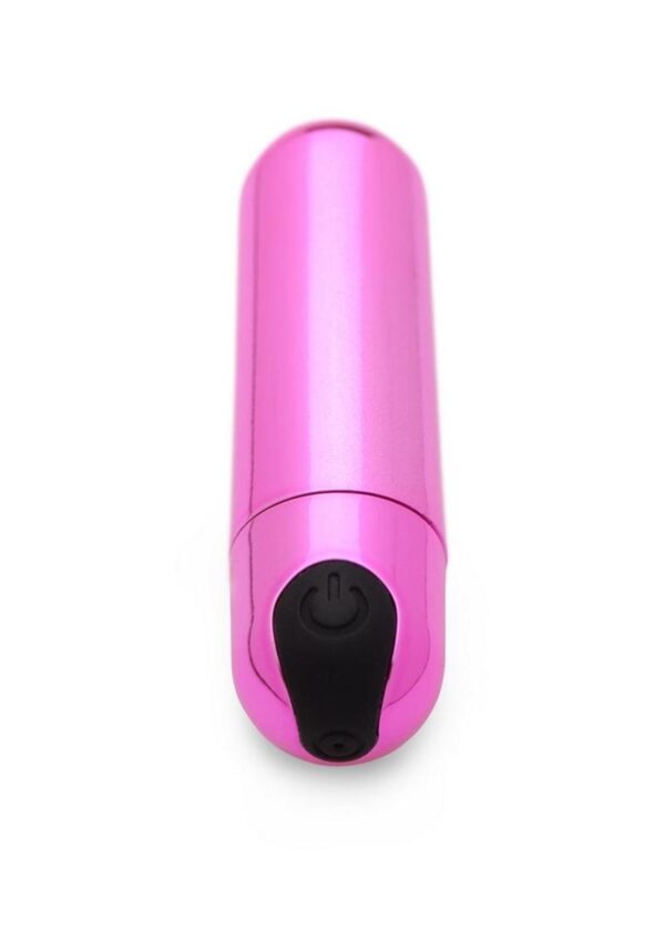 Bang! 10X Vibrating Metallic Rechargeable Bullet Vibrator - Pink - Image 4