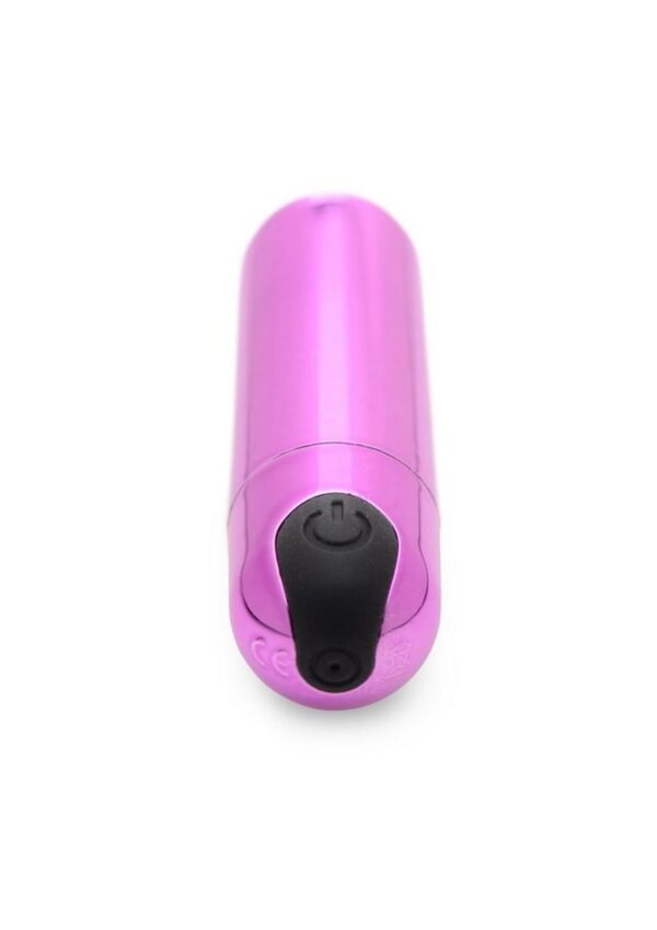 Bang! 10X Vibrating Metallic Rechargeable Bullet Vibrator - Purple - Image 3