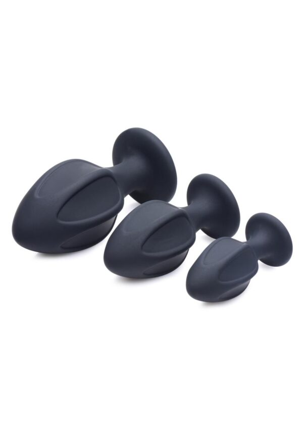 Master Series Triple Juicers Silicone Anal Trainer Set (3 piece) - Black - Image 2