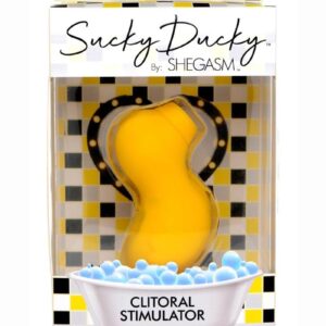 Inmi Shegasm Sucky Ducky Silicone Rechargeable Clitoral Stimulator - Yellow
