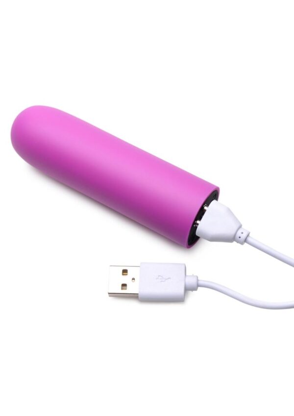 Bang! 10X Rechargeable Vibrating Bullet - Purple - Image 4