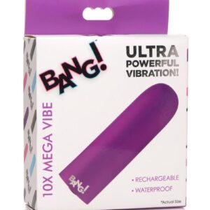 Bang! 10X Rechargeable Vibrating Bullet - Purple