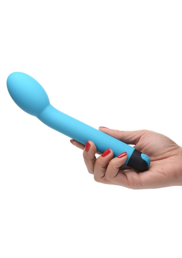 Bang! 10X Rechargeable Silicone G-Spot Vibrator - Blue - Image 3