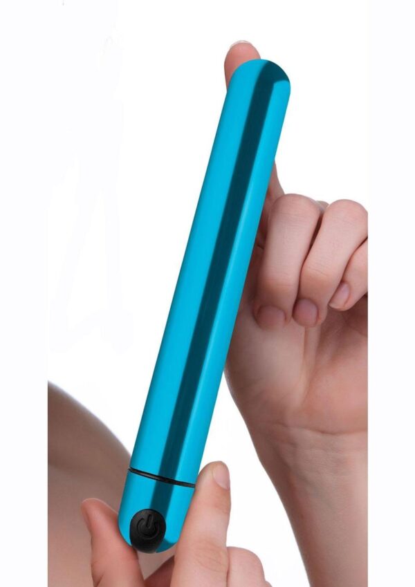 Bang! 10X Slim Metallic Rechargeable Bullet - Blue - Image 3