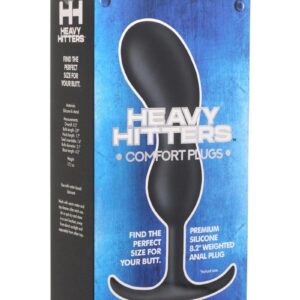 Heavy Hitters Comfort Plugs Silicone Anal Plug 8.2in - Black