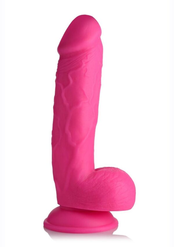 Pop Peckers Dildo with Balls 8.25in - Pink - Image 2