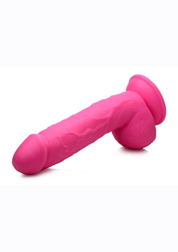 Pop Peckers Dildo with Balls 8.25in - Pink - Image 3