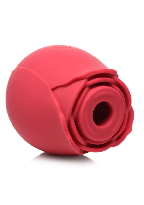 Inmi Bloomgasm Wild Rose 10x Silicone Rechargeable Clit Stimulator with Suction  - Red - Image 2