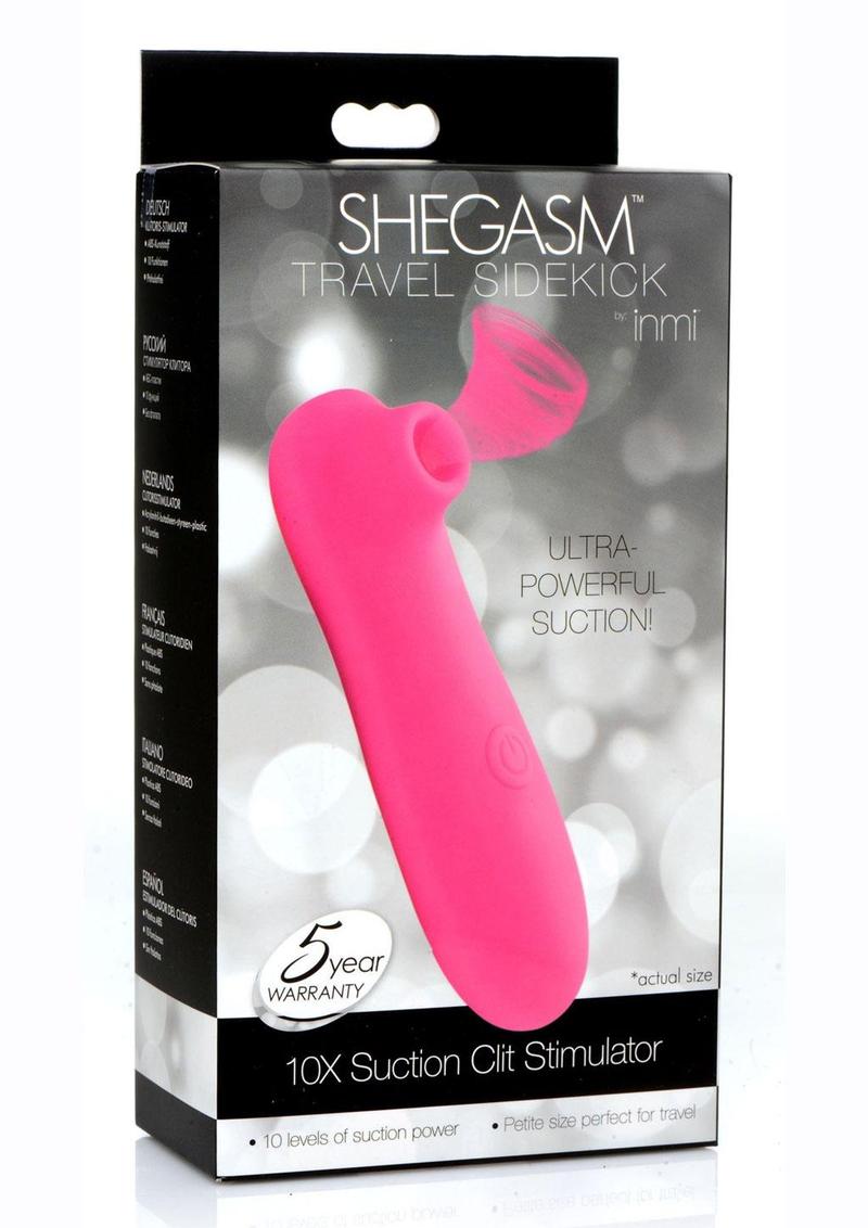 Inmi Shegasm Travel Sidekick 10X Suction Clit Stimulator – Pink